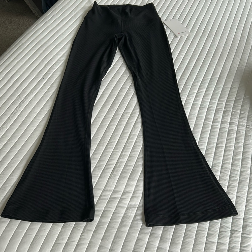Lululemon Align Rib Mini Flare black size 6 pants